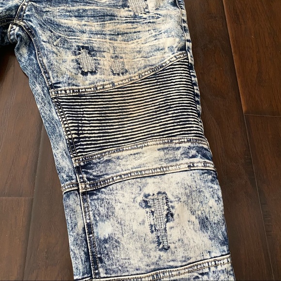 Makibi men’s biker jeans waist 36*32 inseam - Picture 5 of 12